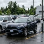 Used plug-in hybrid SUV for sale in Puyallup dealership lot