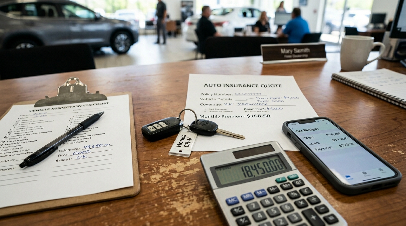 comparing insurance quotes before buying a used car
