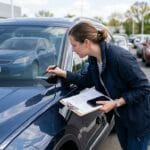 Buyer checking a VIN during recall-safe used car buying in Puyallup