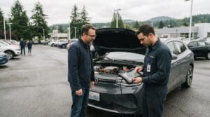 Used EV battery health inspection for a Puyallup buyer in 2026