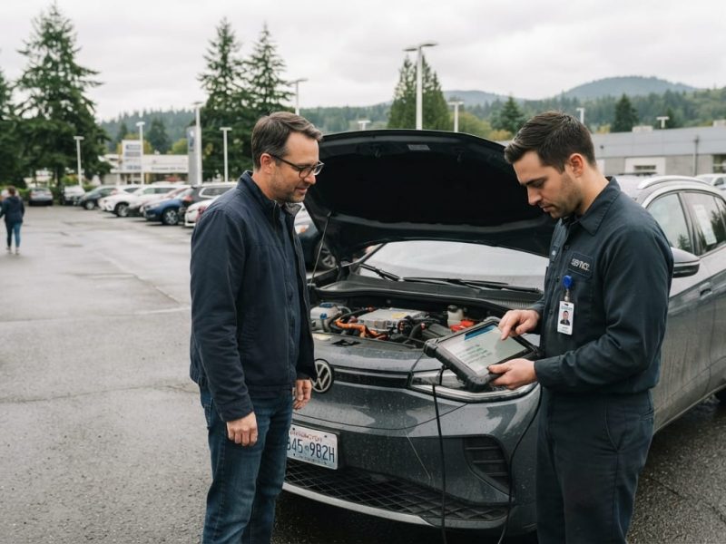 Used EV battery health inspection for a Puyallup buyer in 2026